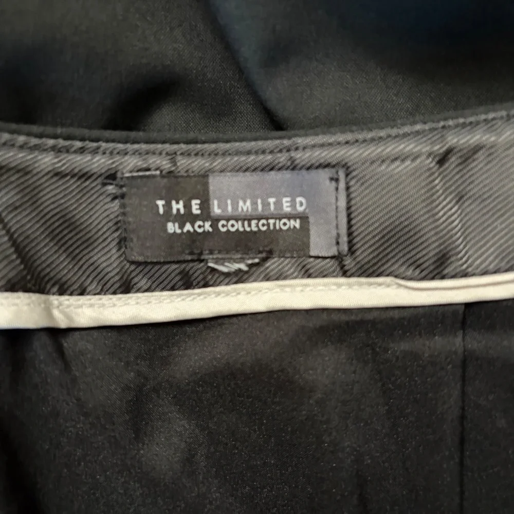 The Limited Black Collection Faux Wrap Pencil Skirt Lined Corporate Size XL